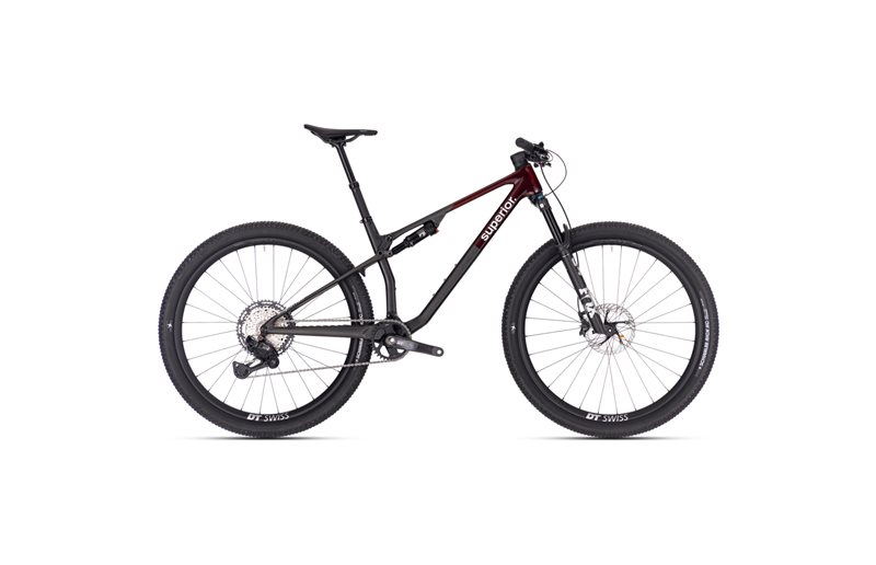 Fulldempet MTB Superior XF 9.6 Team Red Carbon/Matte Carbon