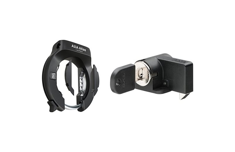Stellås AXA Atlas Large Ring lock & Shimano Rack