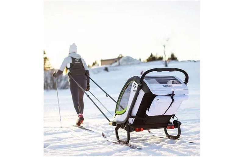 Skidkitt Hamax Breeze/Cocoon Skiing Kit Black/Grey