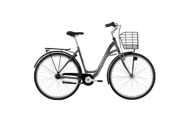 Naisten polkupyörä Winther Shopping Alu Dam 7vxl Dark Silver