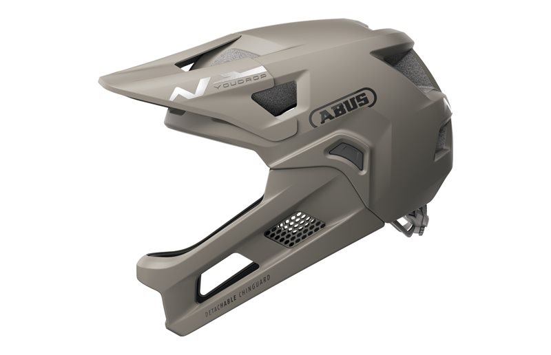 Cykelhjälm barn ABUS YouDrop FF Dust Grey