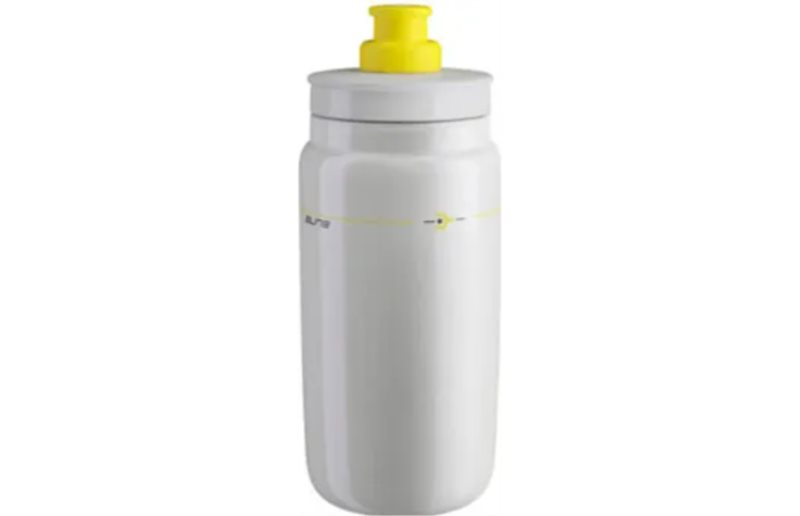 Cykelflaska Elite Fly Teams 2026 Maillot Jaune White 550ml