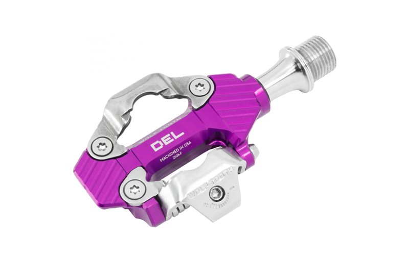 Sykkelpedaler Wolf Tooth DEL Gravel Clipless Pedal Ultraviolet Purple