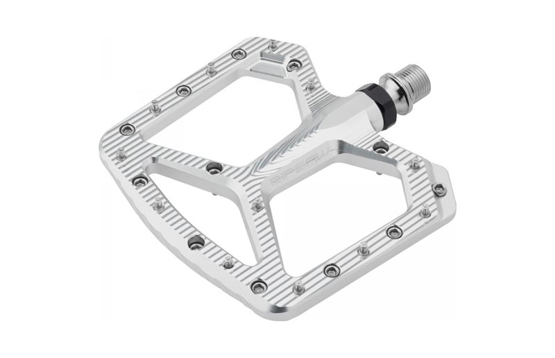 Sykkelpedaler Wolf Tooth Ripsaw Pedal Raw Silver