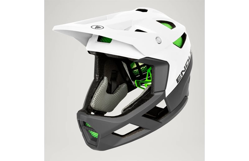 Pyöräilykypärä Endura MT500 Full Face White