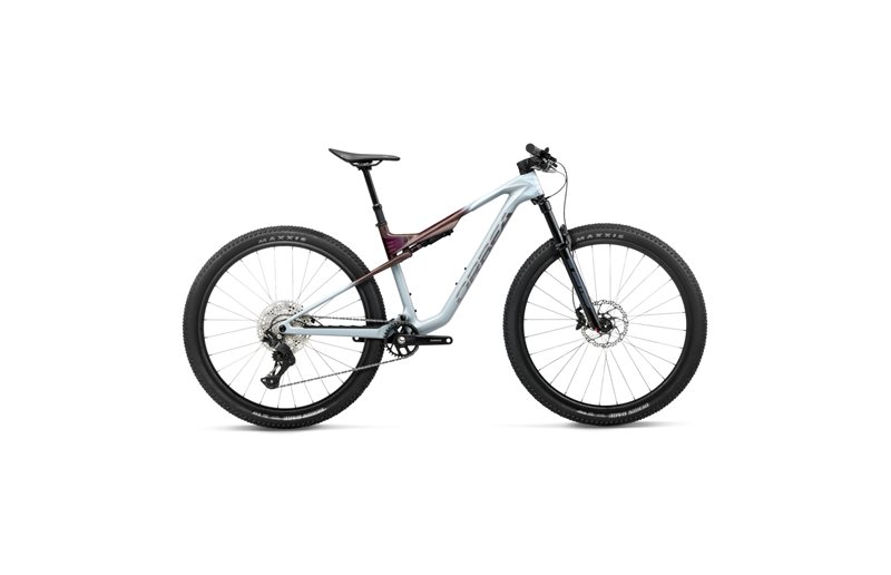 Fulldempet MTB Orbea Oiz M30 Frozen Concrete/Sunset Carbon View