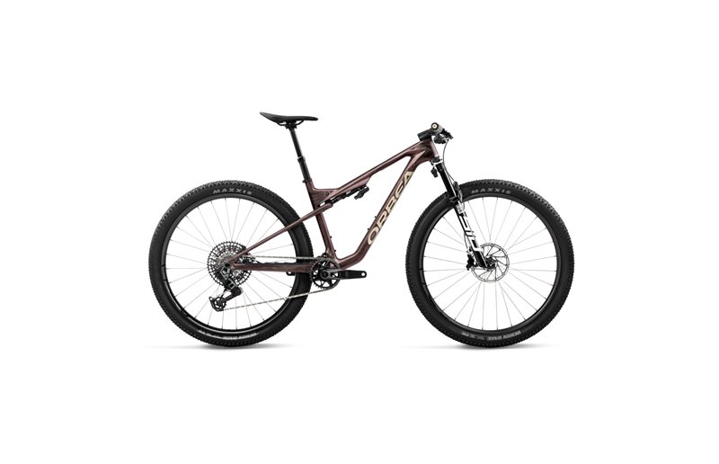 Fulldempet MTB Orbea Oiz M10 AXS Burning Ashes View/Ivory White