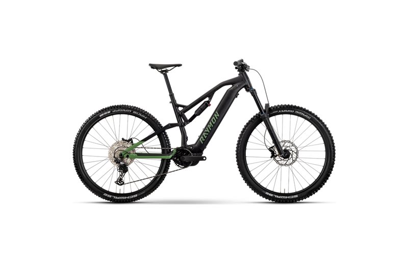 El MTB Raymon Trailray 150 Black/Green/Citron
