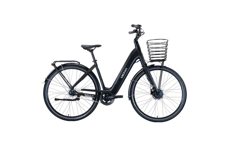 Elcykel Dam Kronan Rapp 7 Black Matt