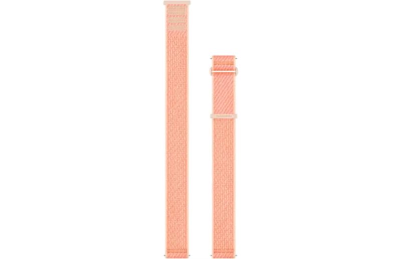 Armband Garmin med snabbfäste 20mm ComfortFit-tyg Coral/Pink Dawn