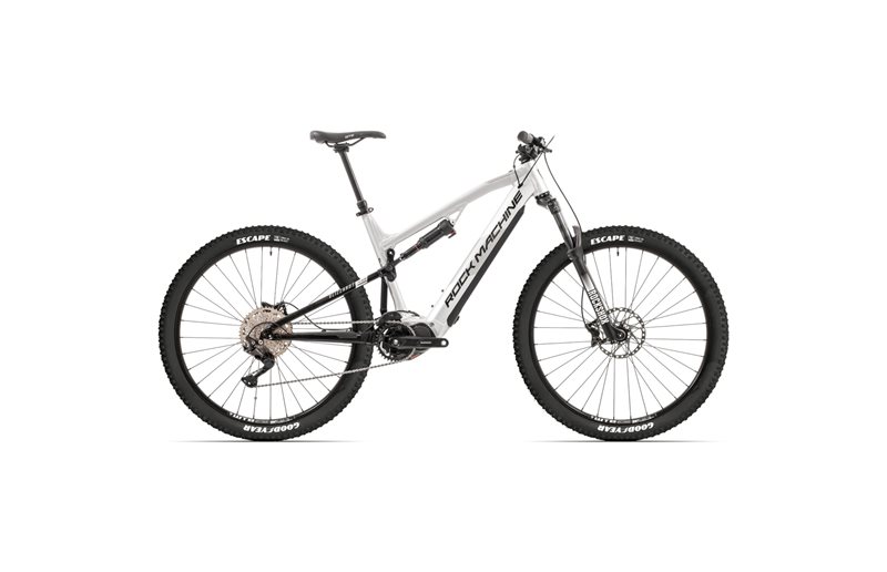 El MTB Rock Machine eBlizzard 30 S Gloss Silver/Black/Grey