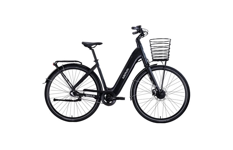 Elsykkel dame Kronan Rapp 3 Black Matt