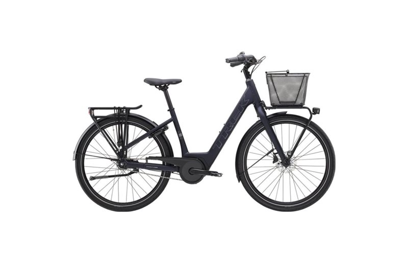 Trek Elcykel Hybrid District+ 1C Lowstep Matte Deep Dark Blue