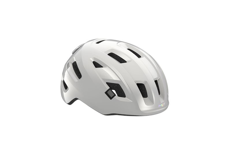 MET Cykelhjälm E-Mob Mips White/Glossy