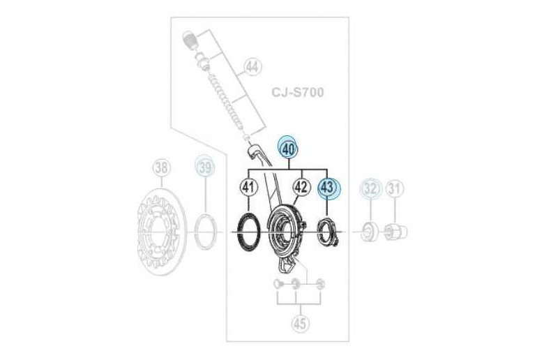 Shimano Kassettmodul Alfine 11 Cj-S700