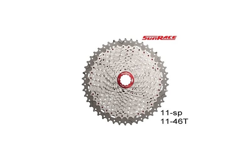 Kasetti SunRace CSMX8 11-vaihteinen HG 11-46T Hopea