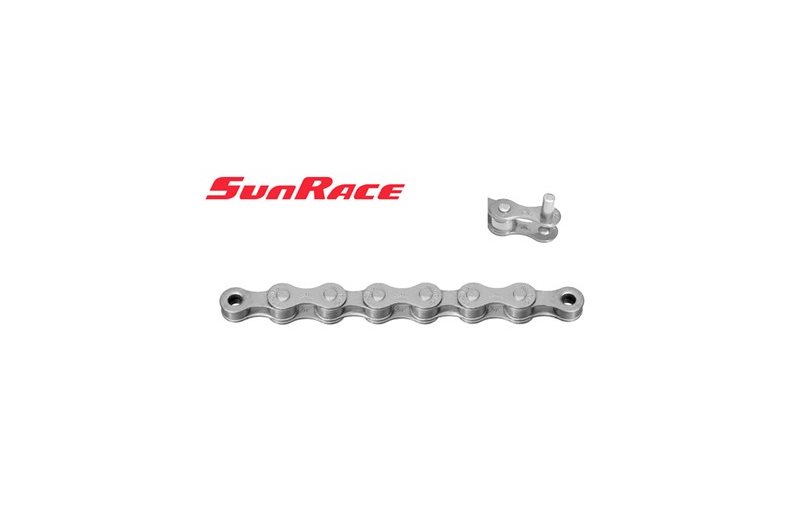 Ketju SunRace CNS10 Yksivaihteinen/Napavaihde 1/8" 112L Hopea
