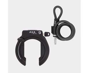 Ramlås AXA Block XXL Retractable + Ramlåsvajer AXA Newton Plug In 150 cm 10 mm
