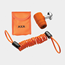AXA Skivbromslås Pro Block + AXA Skivbromslåsvajer Reminder Cable 9 cm 2 mm + Väska