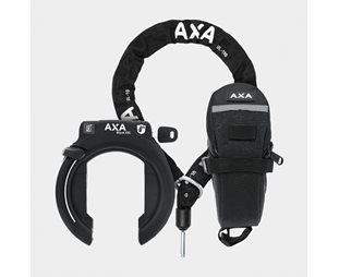 AXA Ramlås Block XXL + AXA Ramlåskätting Plug-in ULC + väska