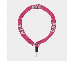 AXA Ramlåskätting Plug-in RLC 100 cm 5.5 mm rosa