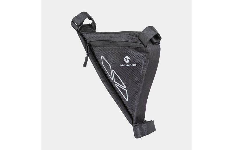 Sac Triangle Rotterdam De M-Wave - 3 Attaches Velcro, Détails Réfléchissants, Rembourrage Confortable - Idéal Vélo Ou Sport