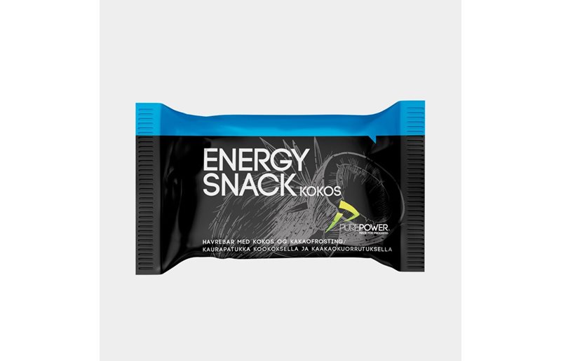 Purepower Energibar PurePower Energy Snack Coconut with chocolate frosting 60 gram