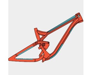 Ramskydd RideWrap Essential Frame Protection Kit MTB Gloss