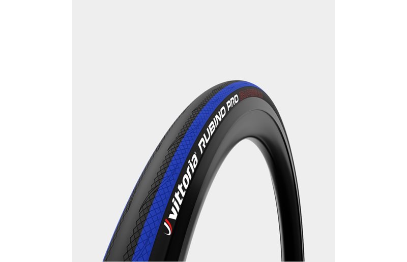 Cykeldäck Vittoria Rubino Pro G2 25-622 (700 x 25C / 28 x 1.00) vikbart blå svart/svart