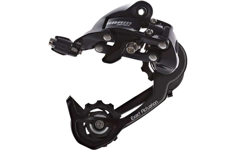 Sram Takavaihtaja Apex, 10 Vaihdetta, Keskipitkä Häkki, Musta