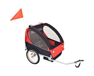 Cykelvagn VidaXL för barn röd och svart