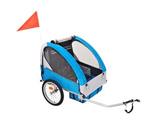 Cykelvagn VidaXL för barn grå och blå