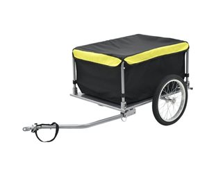 Cykelvagn VidaXL svart och gul