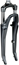 Bontrager Framgaffel Forklight 700C V-/Rullbroms Black Pearl