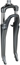 Bontrager Framgaffel Forklight 700C V-Broms Matte Black Pearl