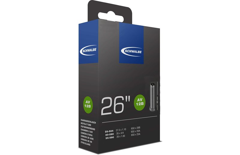 Schwalbe Sisärengas AV12B 20/25-590 Autoventtiili 40mm