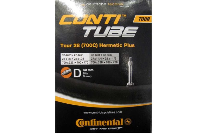 Cykelslang Continental Tour Hermetic Plus 28" Dunlop 40mm 32/47-622/42-635