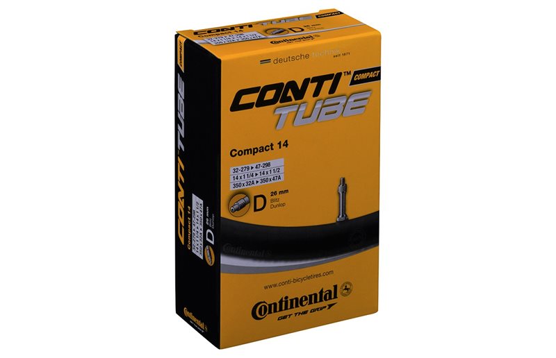 Continental Cykelslang Compact Tube 32/47-279/298 Cykelventil 26 mm