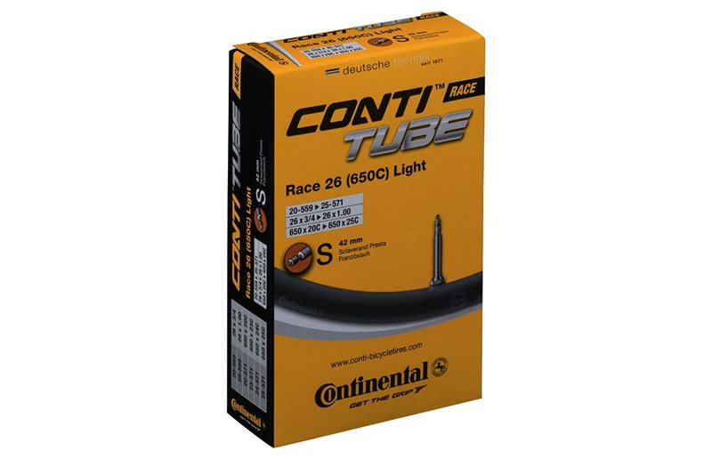 Continental Pyöränkumi Race Tube Light 20/25-559/571 Racerventtiili 42 mm