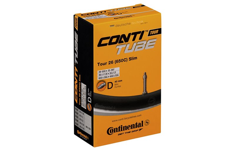 Continental Polkupyörän sisäkumi Tour Tube Slim 28/32-559/597 Polkupyöränventtiili 40 mm