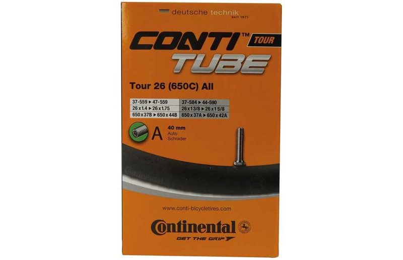 Cykelslang Continental Tour All 26" Schrader 40mm 37/47-559/44-590