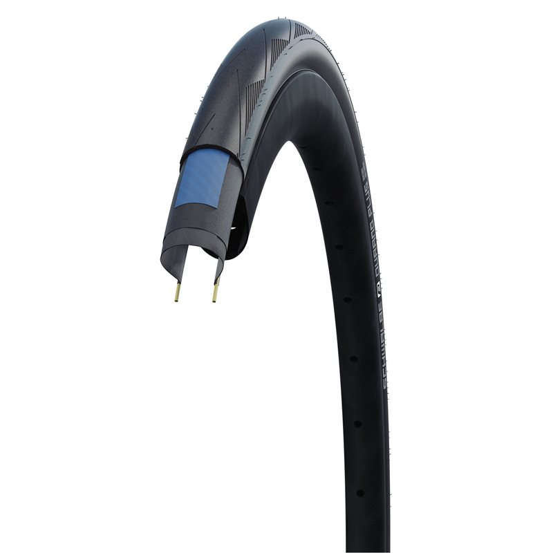 Cykeldæk Schwalbe Durano ADDIX DD RaceGuard 25-622 graphite sidewall  Foldbart