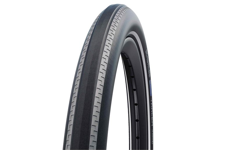 Rengas Schwalbe Tracer SBC K-Guard 47-406 (20x1.75") Harmaat raidat/Heijastava