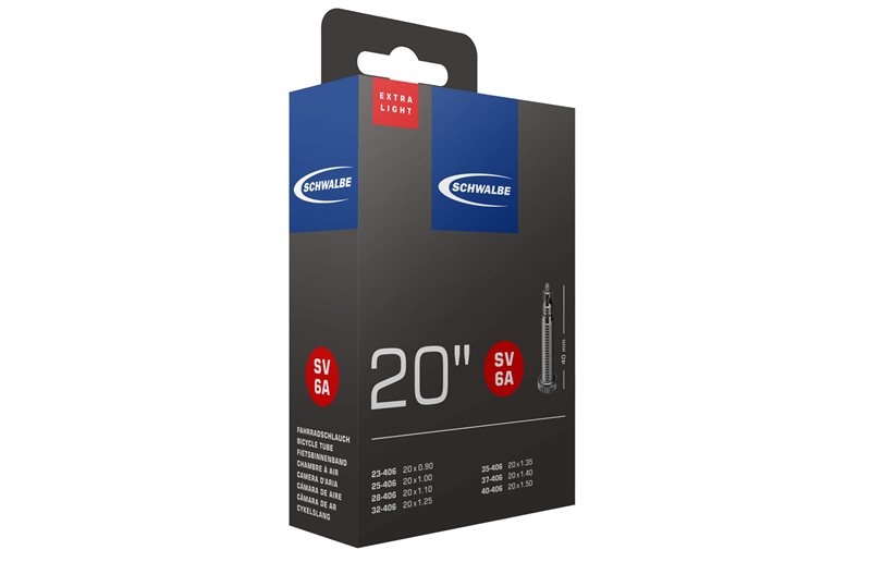 Schwalbe Cykelslang Sv 6A Extra Light 23/40-406 Racerventil 40 mm