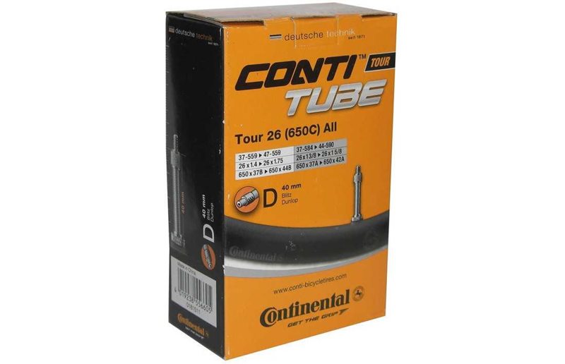 Continental Cykelslange Tour Tube All 37/47-559/590 Cykelventil 40 mm