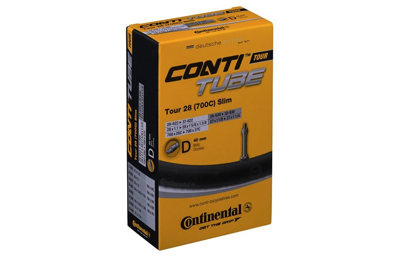 Continental Cykelslang Tour Tube Slim 28/37-622/630 Cykelventil 40 mm
