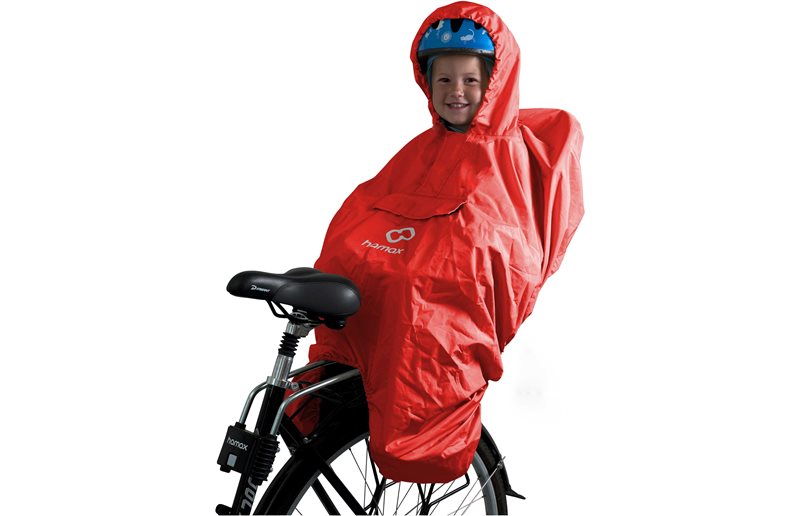 Sadeviitta Hamax Rain Poncho Lastenistuimeen Punainen
