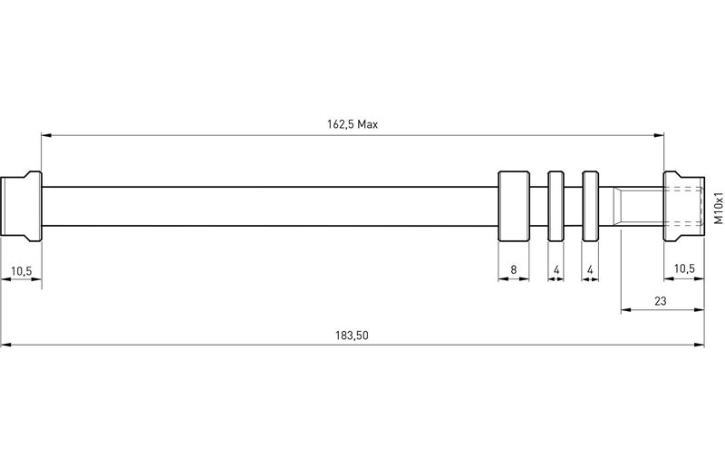 Tacx Läpiakseli-adapteri T1706 E-Thru Adapter M10x1