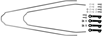 Keula-aisat SKS U-Stay Velo Suntour 42-47mm Lokasuojakiinnike joustohaarukkaan