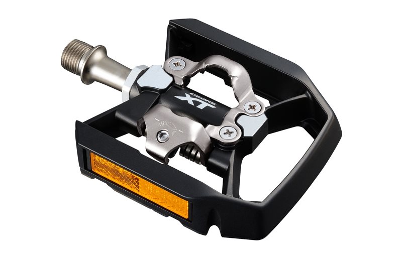 Sykkelpedaler Kombi Shimano Deore XT PD-T8000 SPD/Standard Black